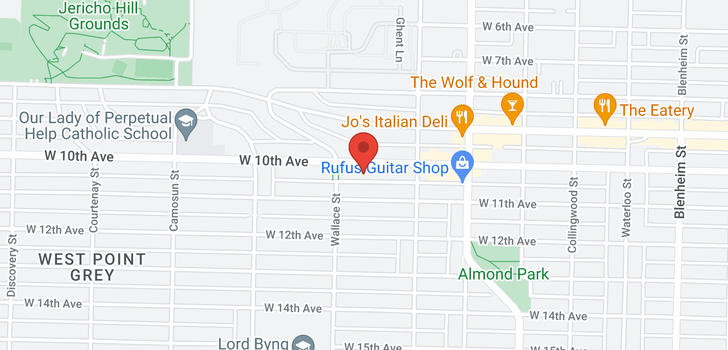 map of 3868 W 10TH AVENUE